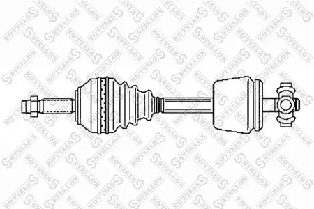 Привод левый 623 мм STELLOX 158 1012-SX